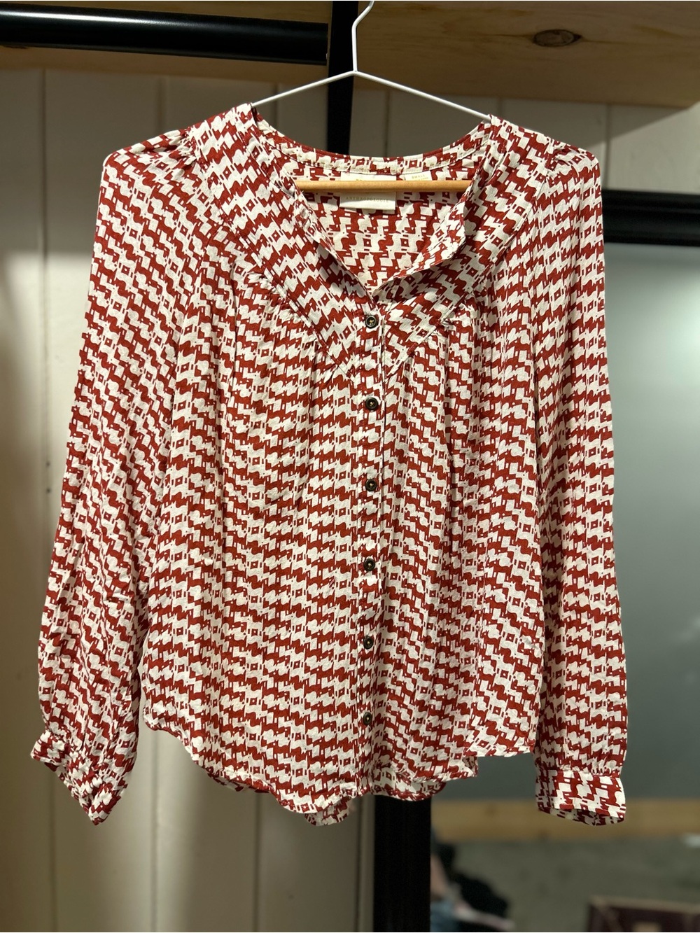 Maeve Western Button-Front Blouse